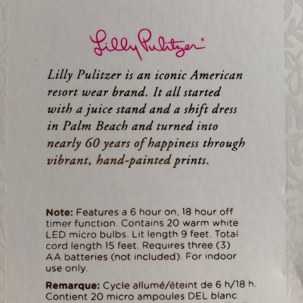 Lilly Pulitzer Sea Turtle String Lights - Picture 3 of 5